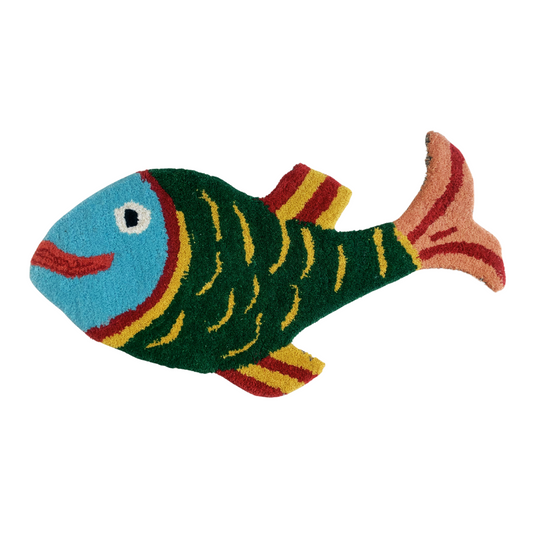 Animal Shape Kids handloom mat (fish)