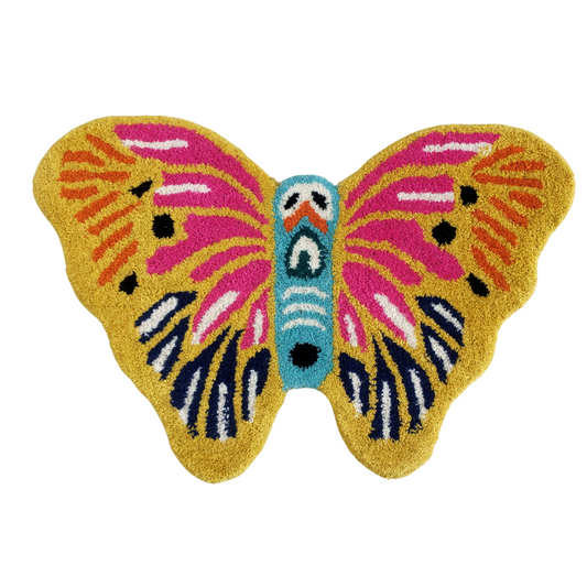 Animal Shape Kids handloom mat (Butterfly)