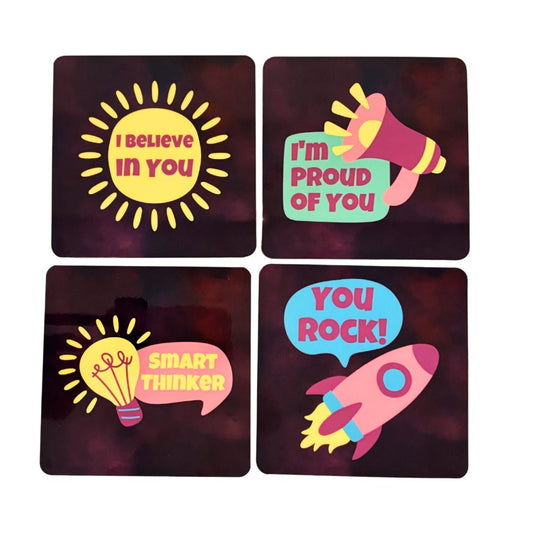 Motivational coasters for kids